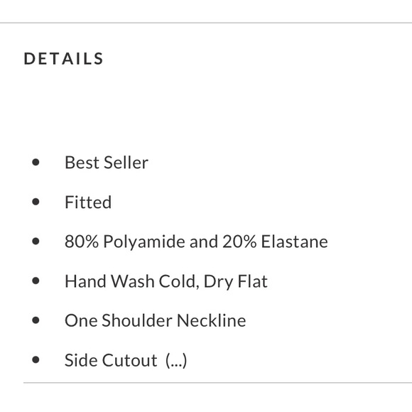 Blue One Shoulder One-Piece Swimsuit - Picture 12 of 12